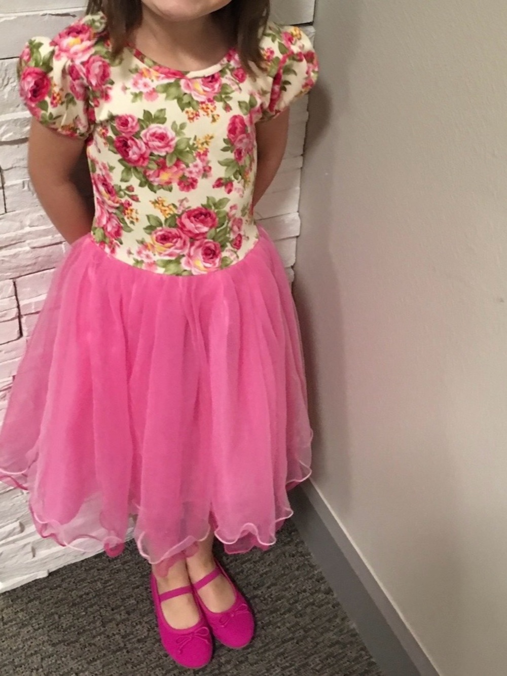 Wenchoice Size Large Floral Little Girls Dress